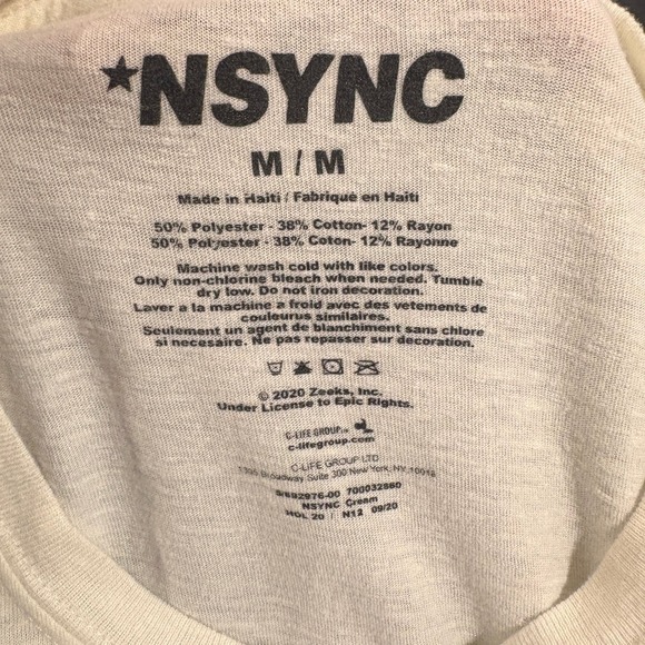 NSYNC Bye Bye Bye Graphic Tee Boy Band Pop Music T-Shirt Medium y2k - Picture 2 of 4